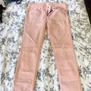 Rag and Bone Peach Demin